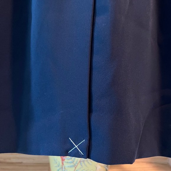 J. Crew Combo Sheath Dress Navy Ivory Size 4 Tall - Picture 4 of 6